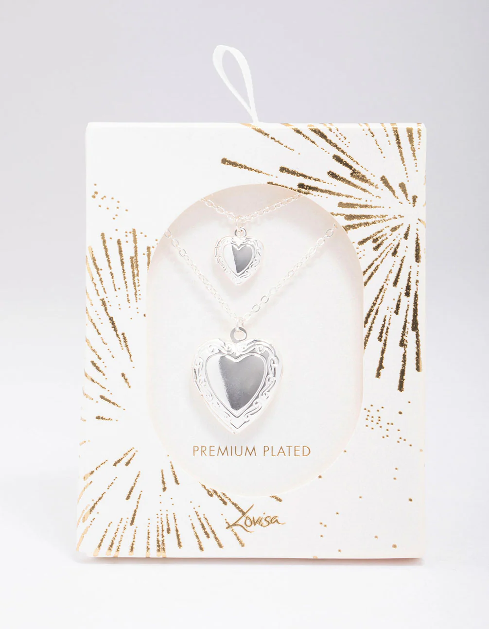 Silver Plated Ornate Heart Pendant Necklace Pack - Image 2