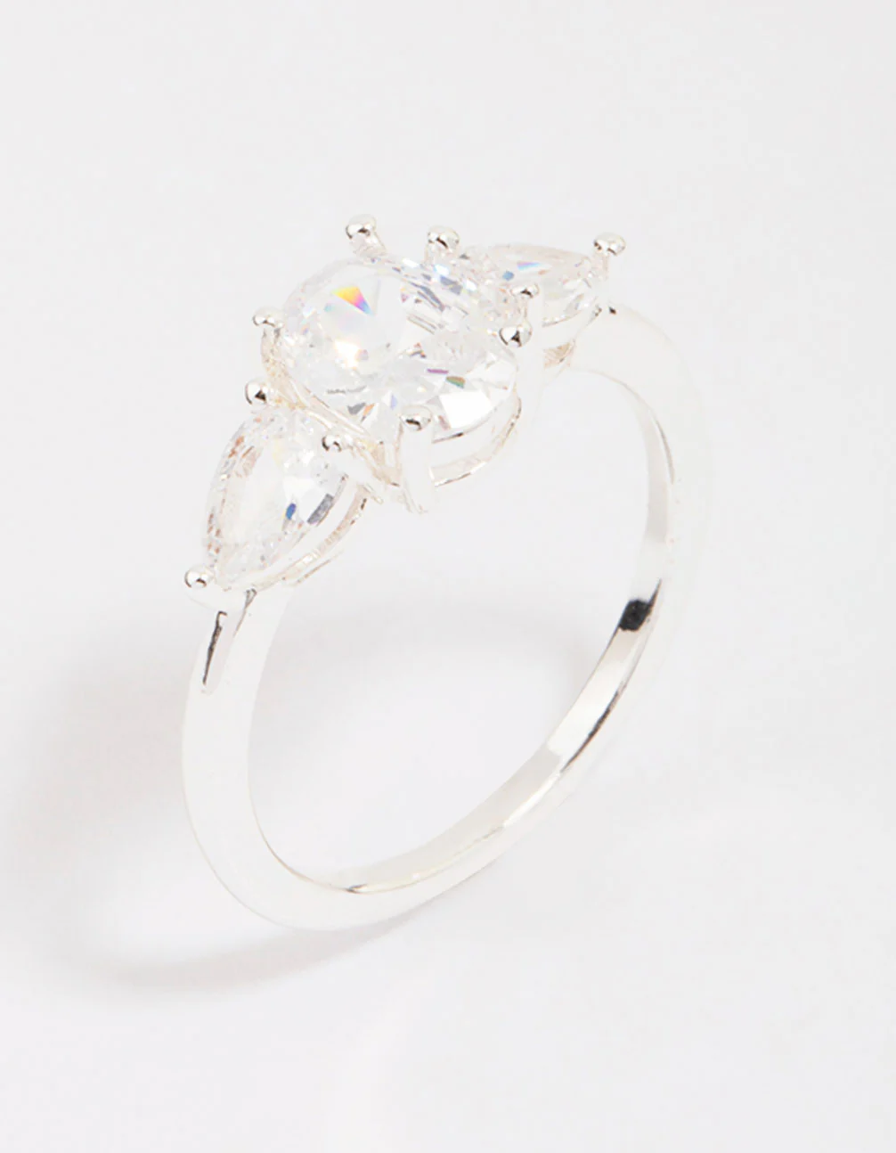 Silver Plated Oval Enchanting Ring - Image 2