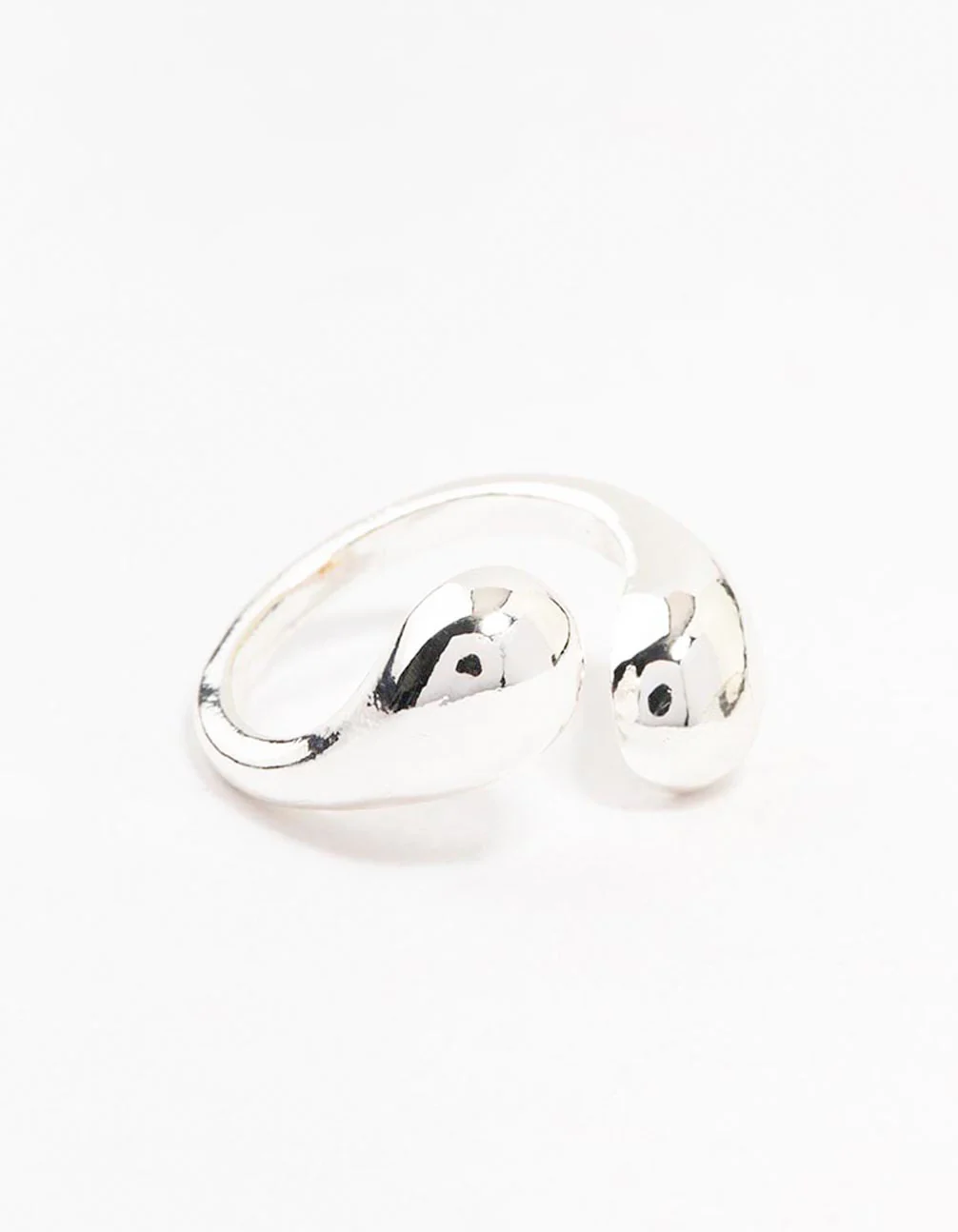 Silver Plated Sphere Wrapped Ring