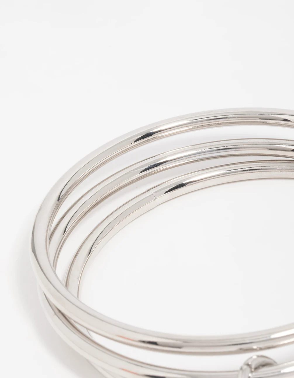 Silver Rondell Layered Bangle - Image 3