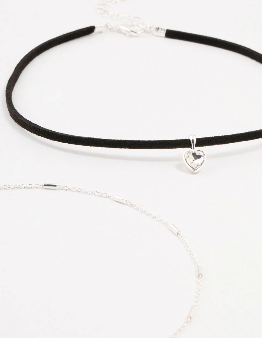 Silver Rope Heart Cupchain Chokers 3-Pack - Image 2