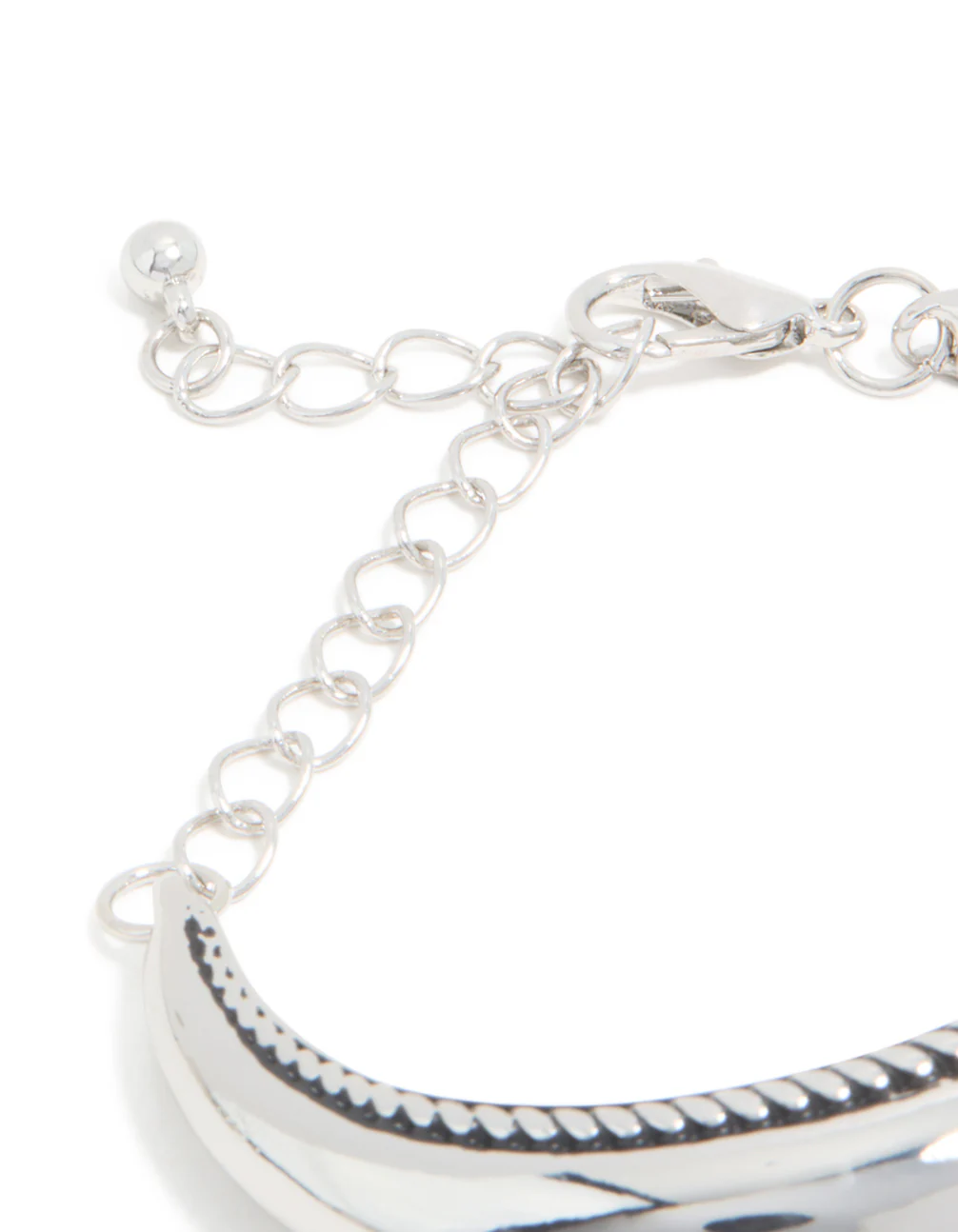 Silver Rounded Bar Bracelet - Image 3