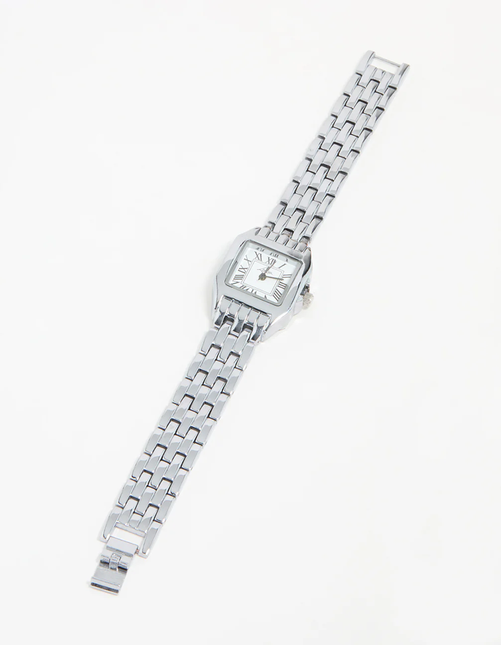 Silver Small Vintage Square Watch - Image 2