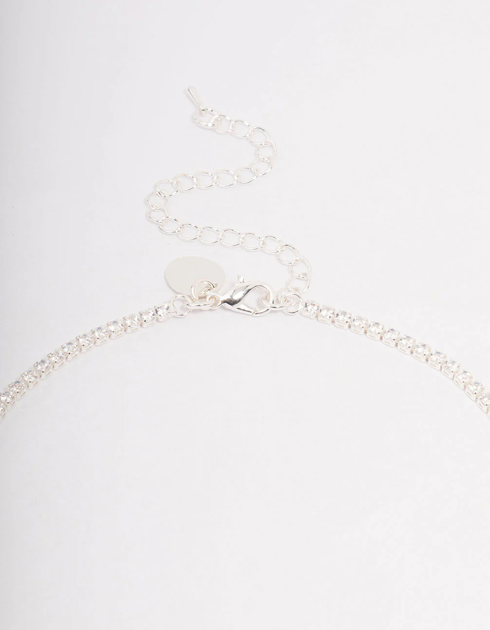 Silver Solitaire Necklace & Earring Jewellery Set - Image 3