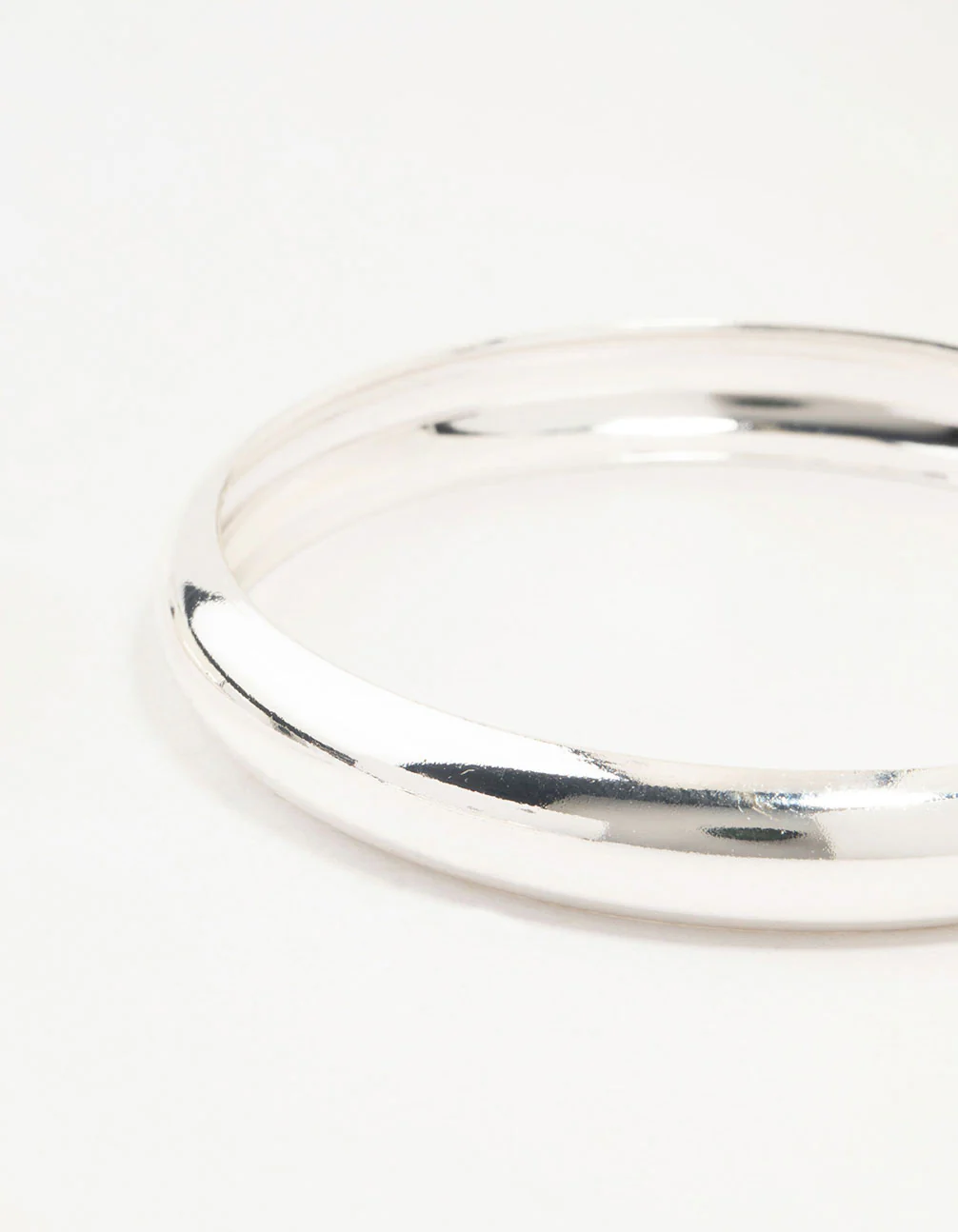 Silver Thick Bangles 3-Pack - Image 3