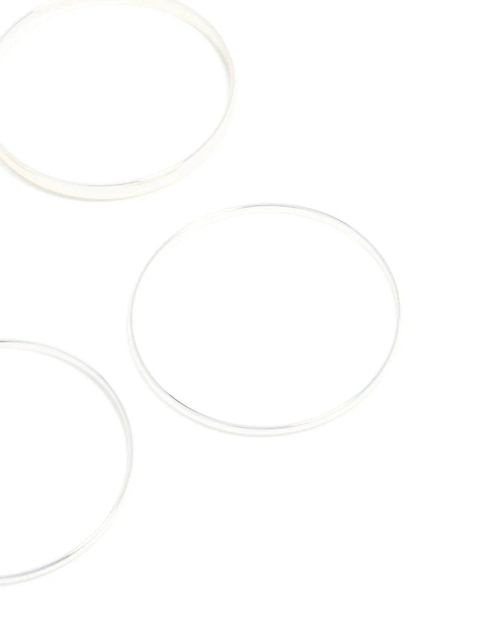 Silver Thick & Thin Bangles 4-Pack - Image 3