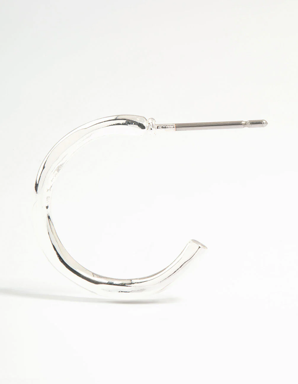Silver Thin Twisted Hoop Earrings 2-Pack - Image 4