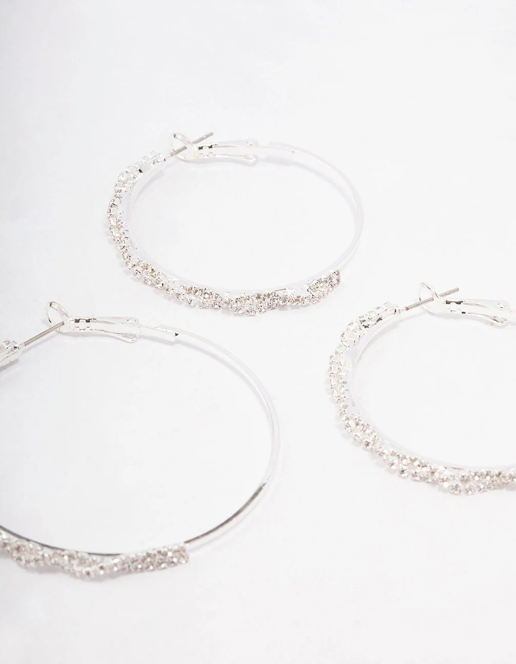 Silver Twisted Hoop Earring 3-Pack - Image 3