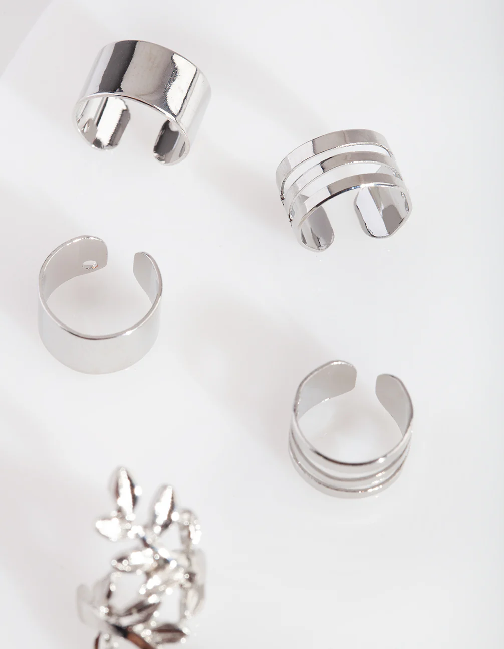 Silver Leaf Ear Stack - Image 2