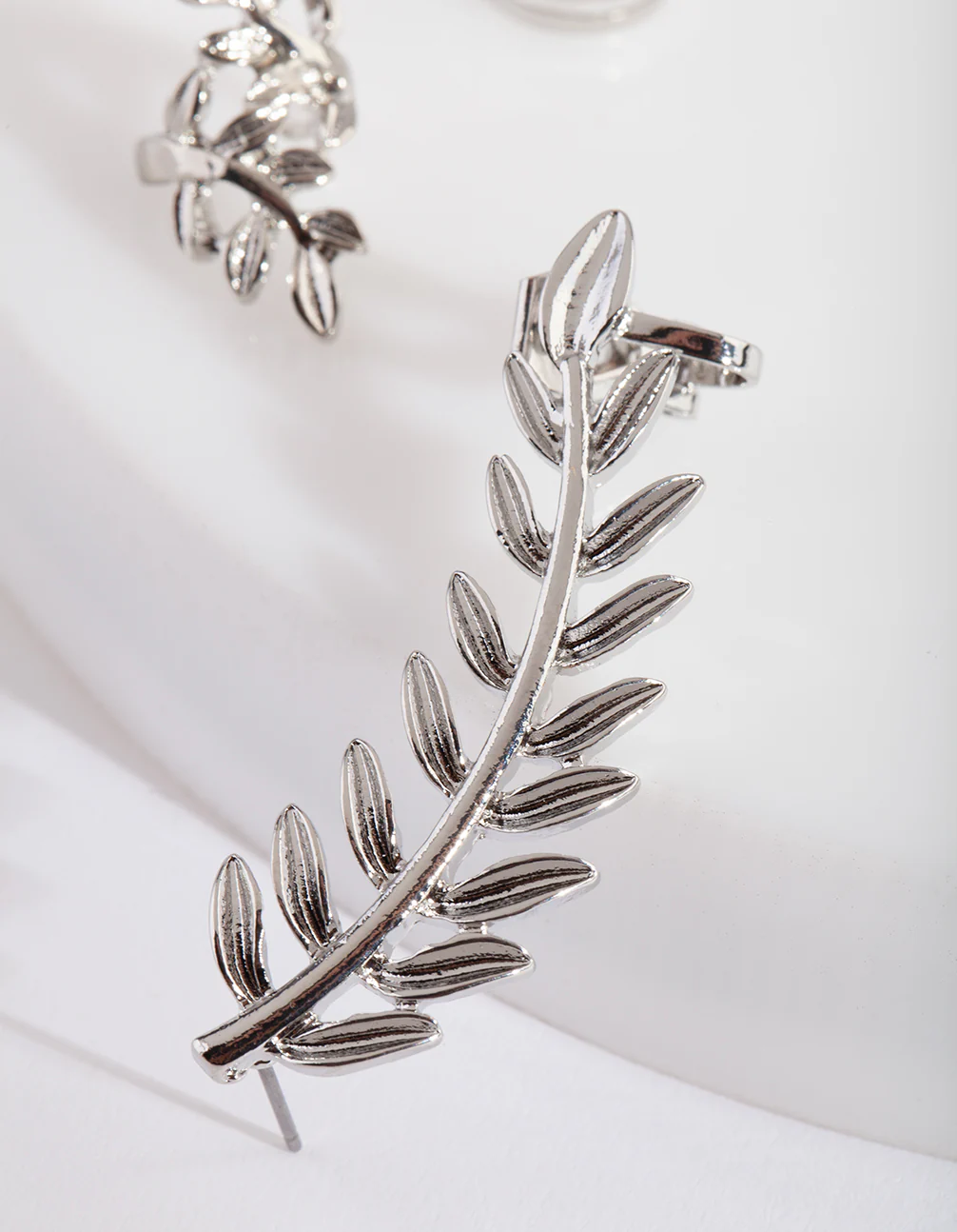 Silver Leaf Ear Stack - Image 3
