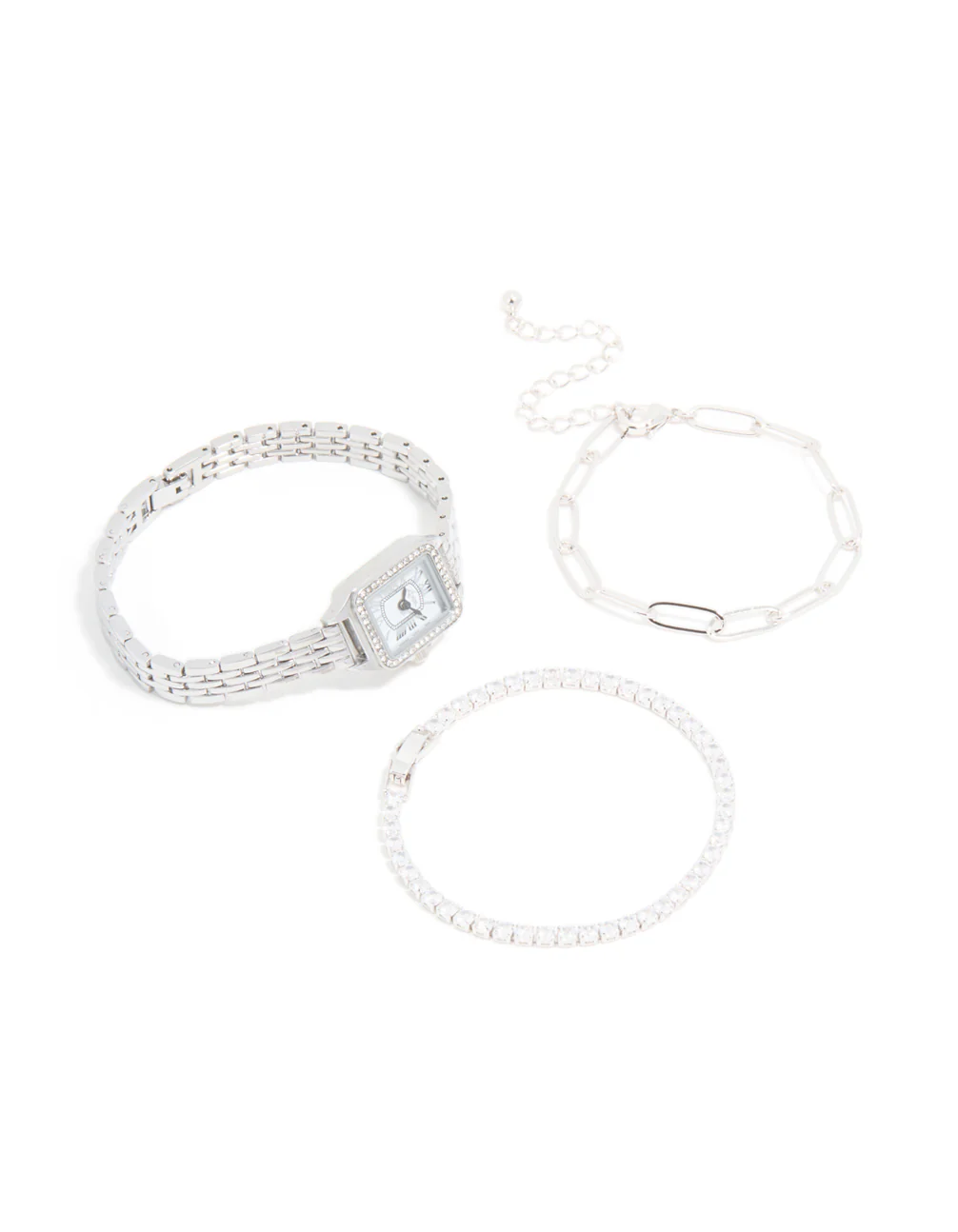 Silver Vintage Watch & Bracelet Pack - Image 2