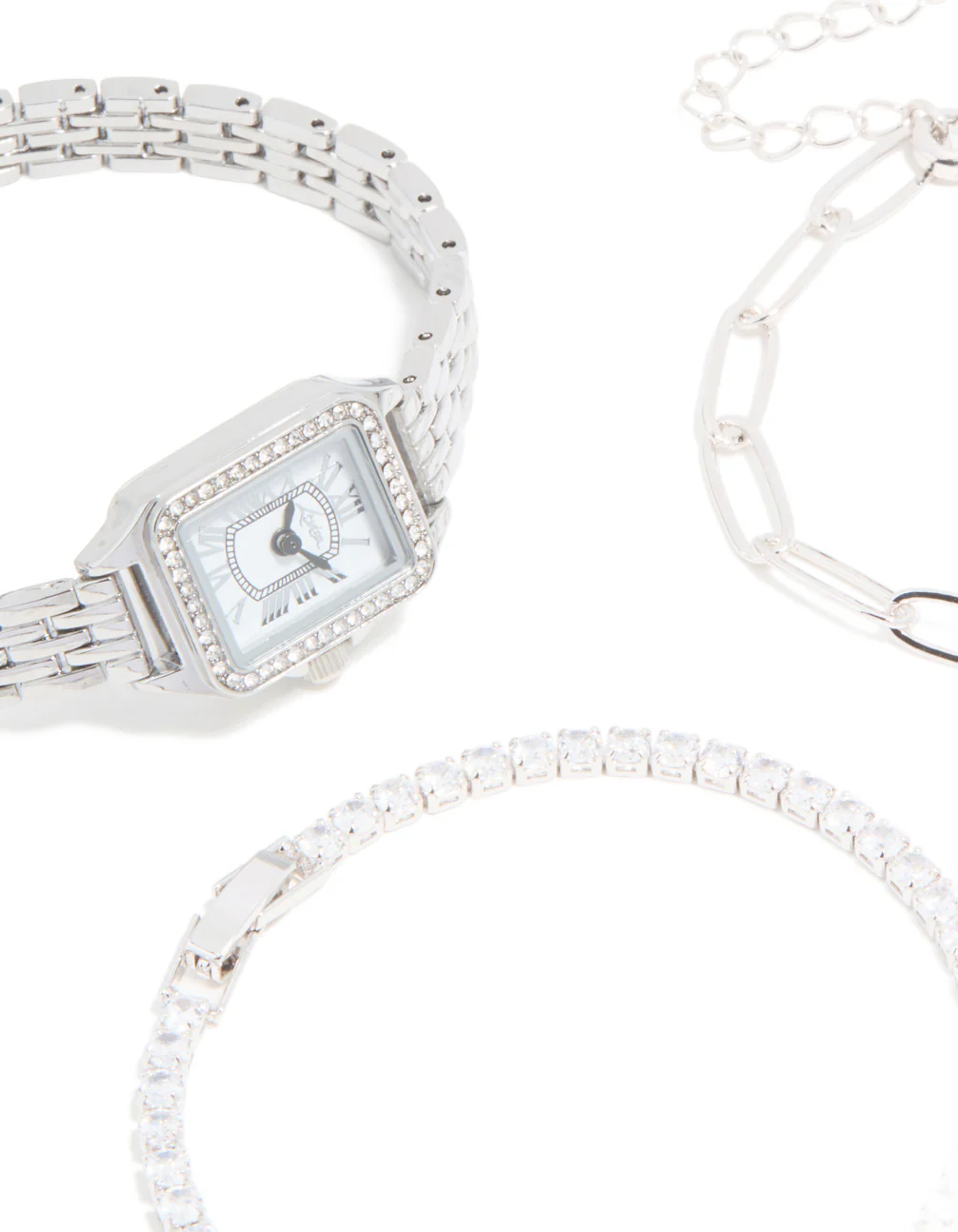 Silver Vintage Watch & Bracelet Pack - Image 4