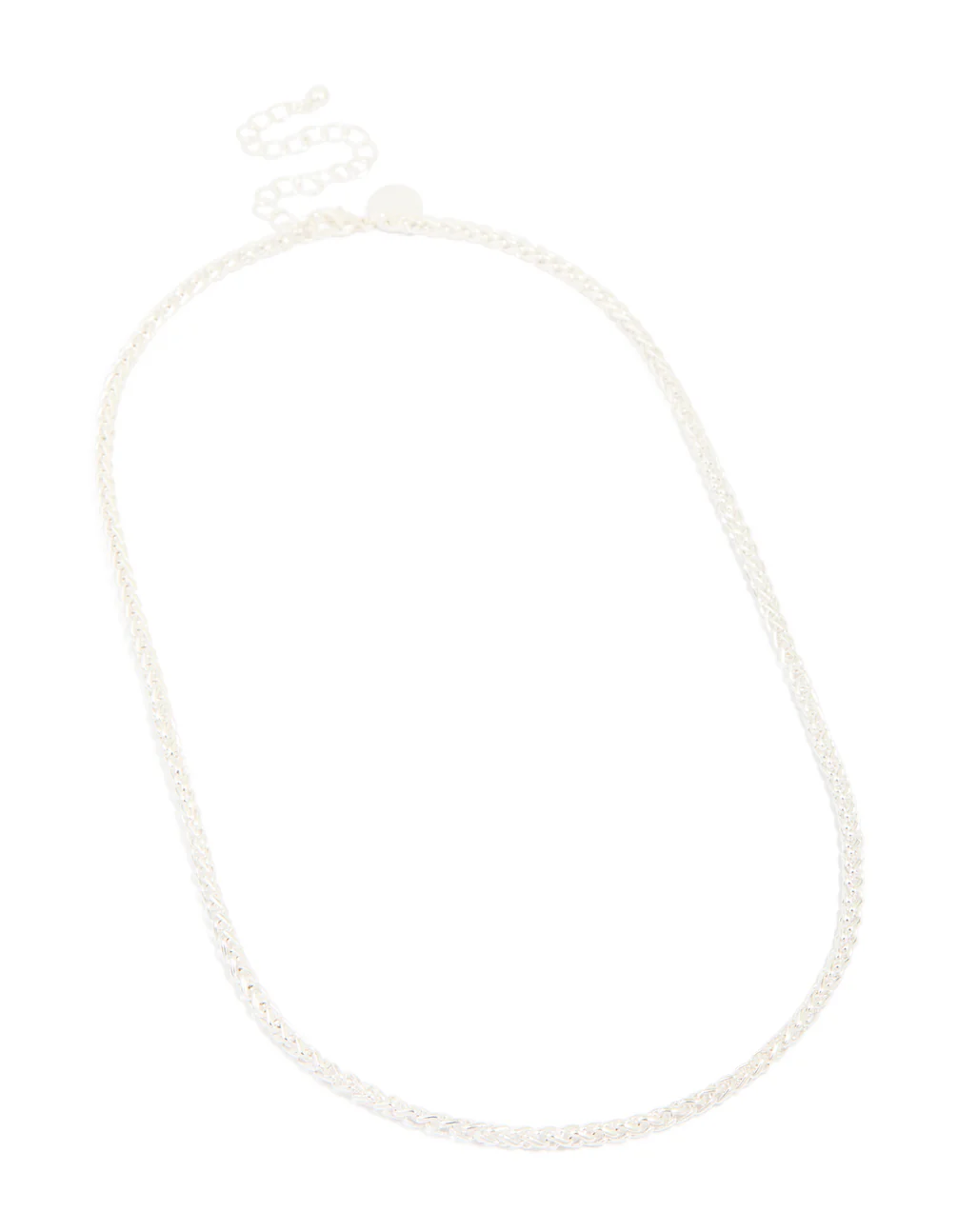 Silver Wheat Chain Necklace - Image 2