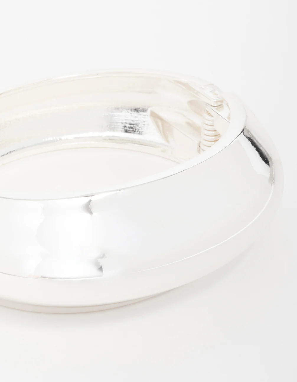 Silver Wide Wrist Cuff - Image 2