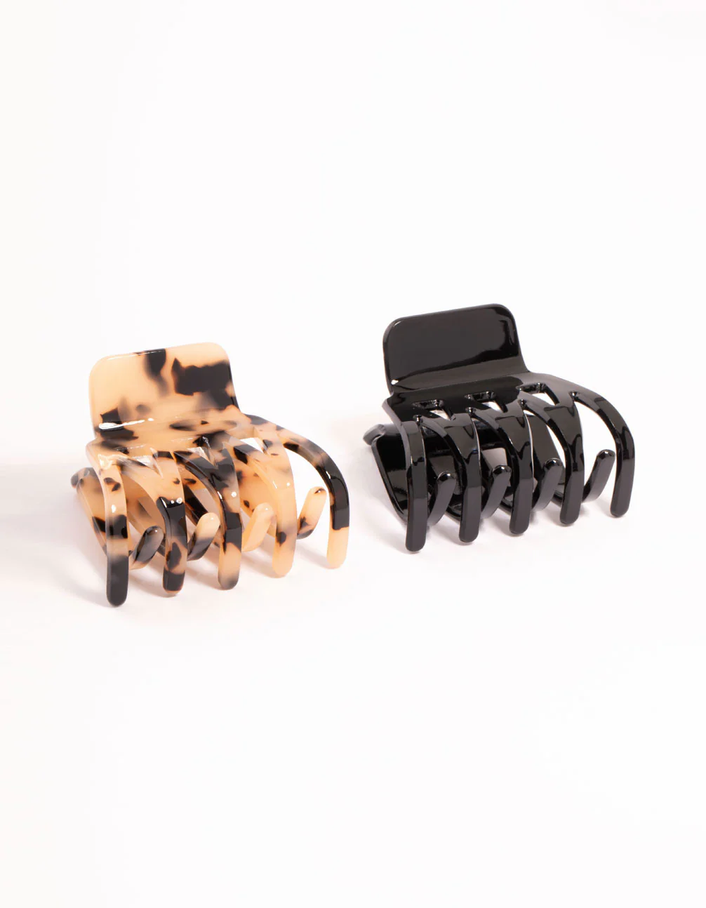 Small Acrylic Zig Zag Claw Clips 2-Pack - Image 2