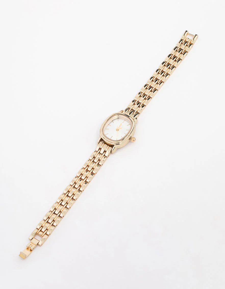 Small Gold Oval Watch - Image 2