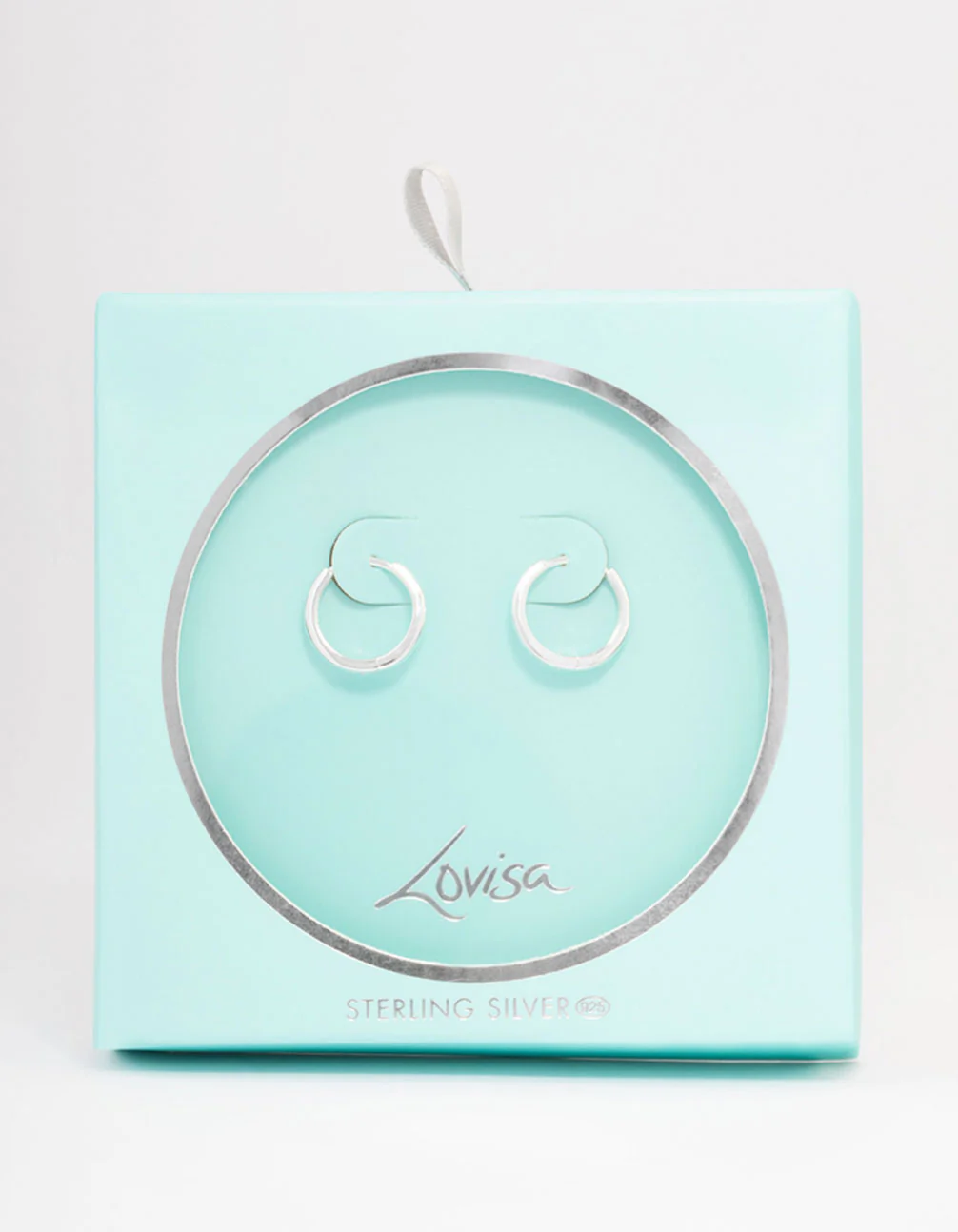 Sterling Silver Huggie Earrings 14mm - Image 2