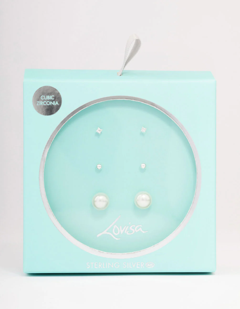 Sterling Silver Pearl & Cubic Zirconia Earring Pack - Image 2