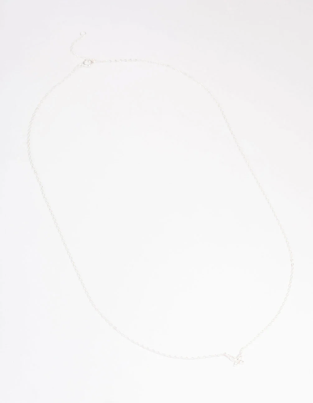 Sterling Silver Cubic Zirconia Butterfly Pendant Necklace - Image 2