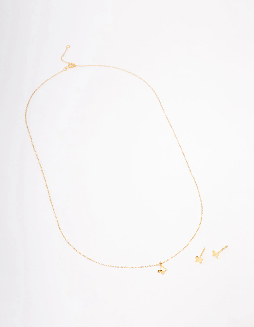 Gold Plated Sterling Silver Butterfly Jewellery Set - Image 3