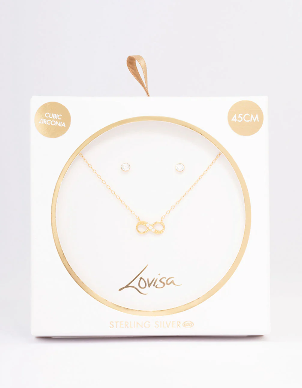 Gold Plated Sterling Silver Infinity Jewellery Set - Image 2