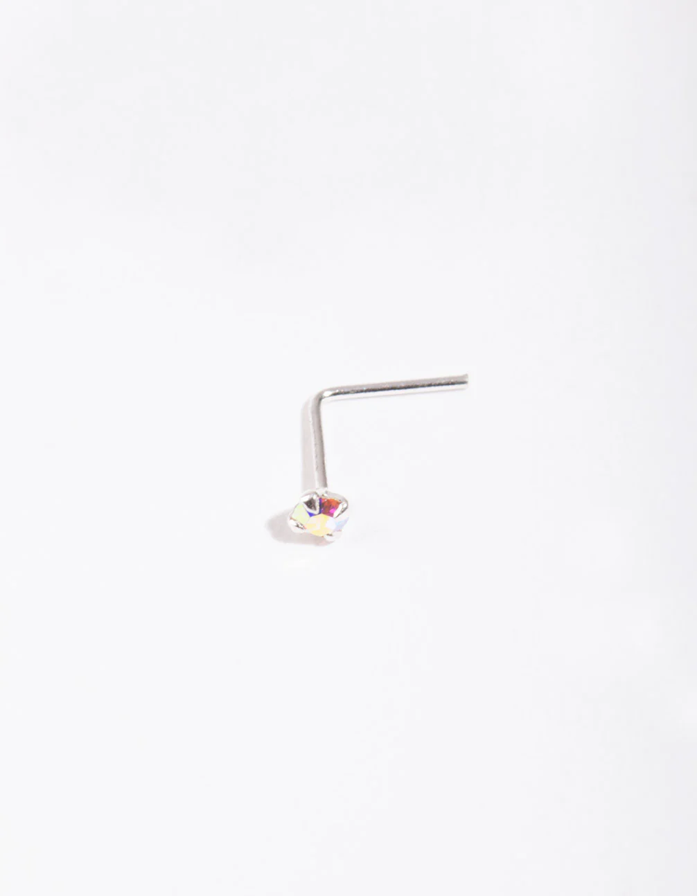 Sterling Silver Diamante Nose Stud - Image 2