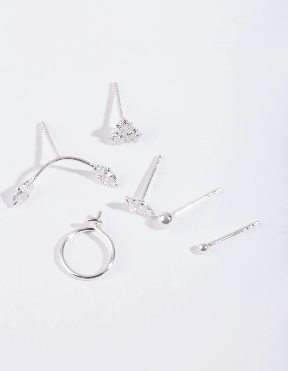 Sterling Silver Stud Earring Pack - Image 2
