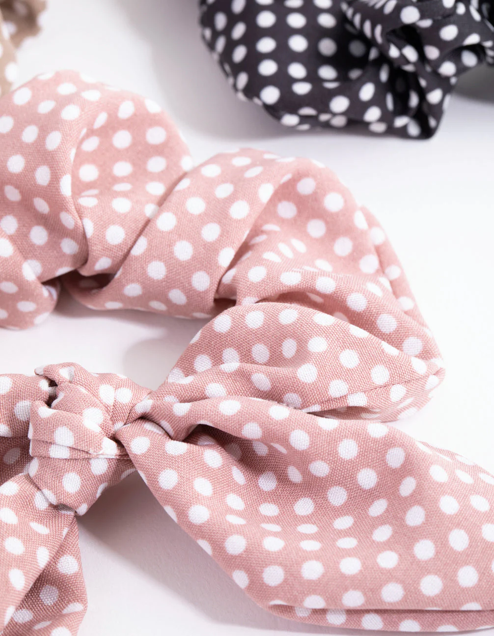 Spotty Bunny Ear Scrunchie Pack - Image 2
