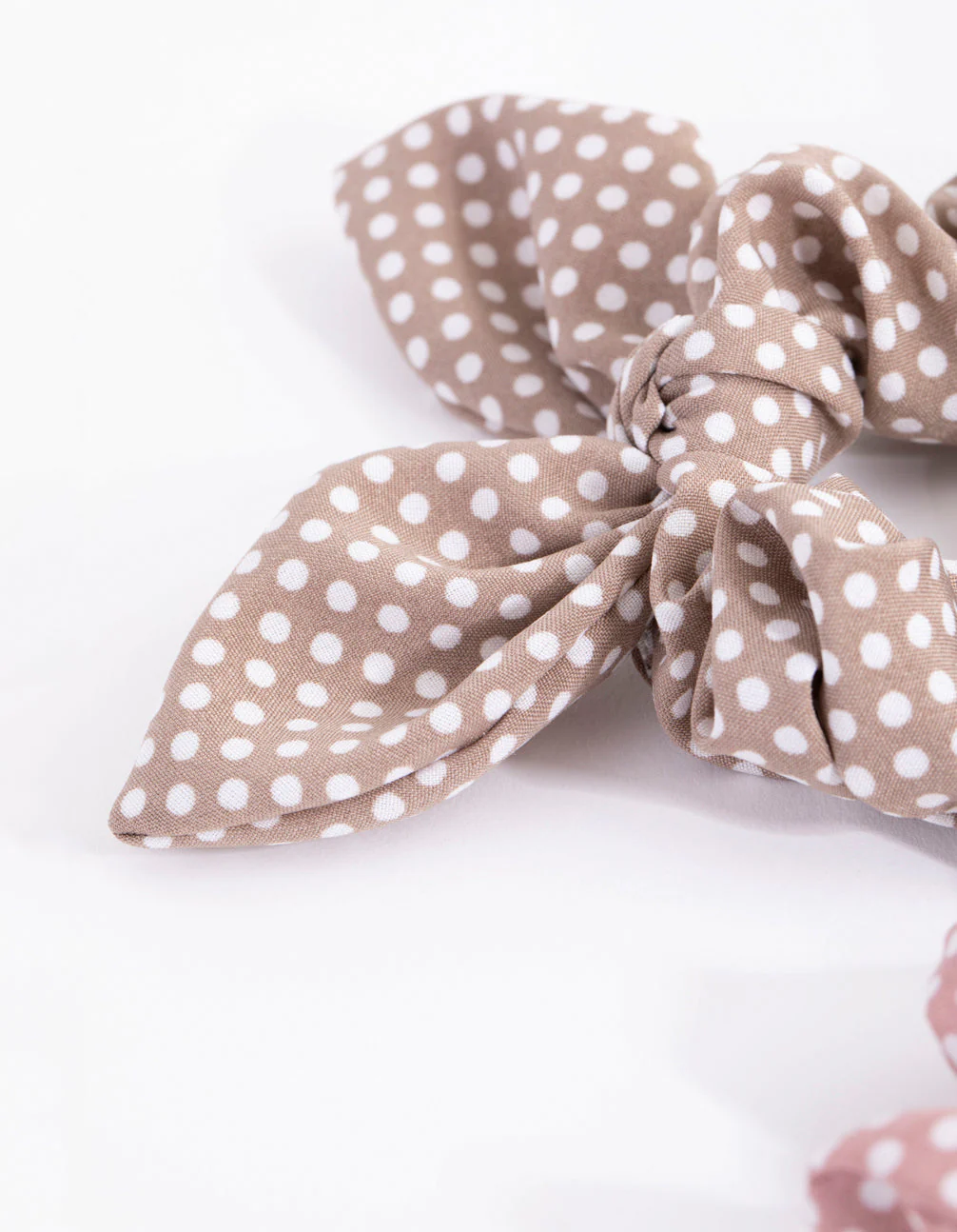Spotty Bunny Ear Scrunchie Pack - Image 3