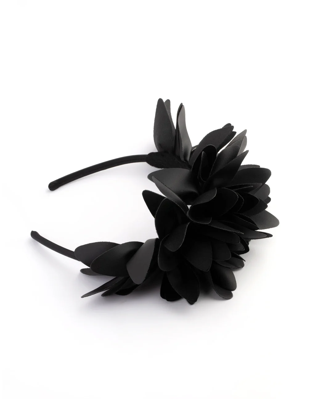 Black Petal Statement Headband - Image 4