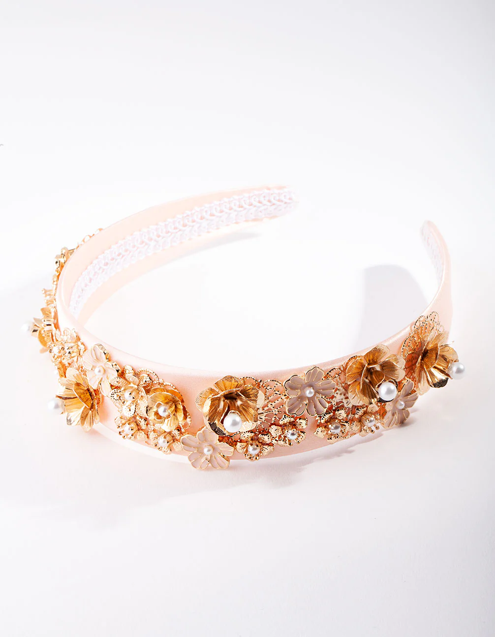Flower Cluster Embellished Headband - Image 3