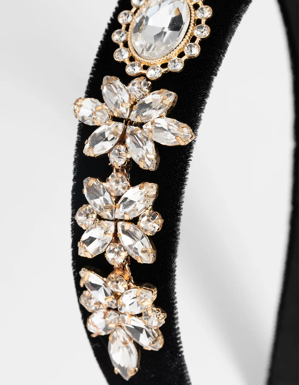 Black Diamante Headband - Image 3