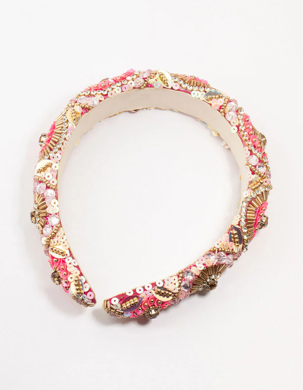 Beaded Diamante Headband - Image 3