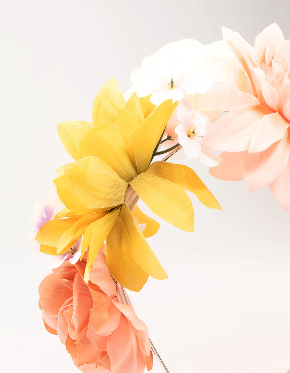 Multi Colour Large Flower Headband - Image 2