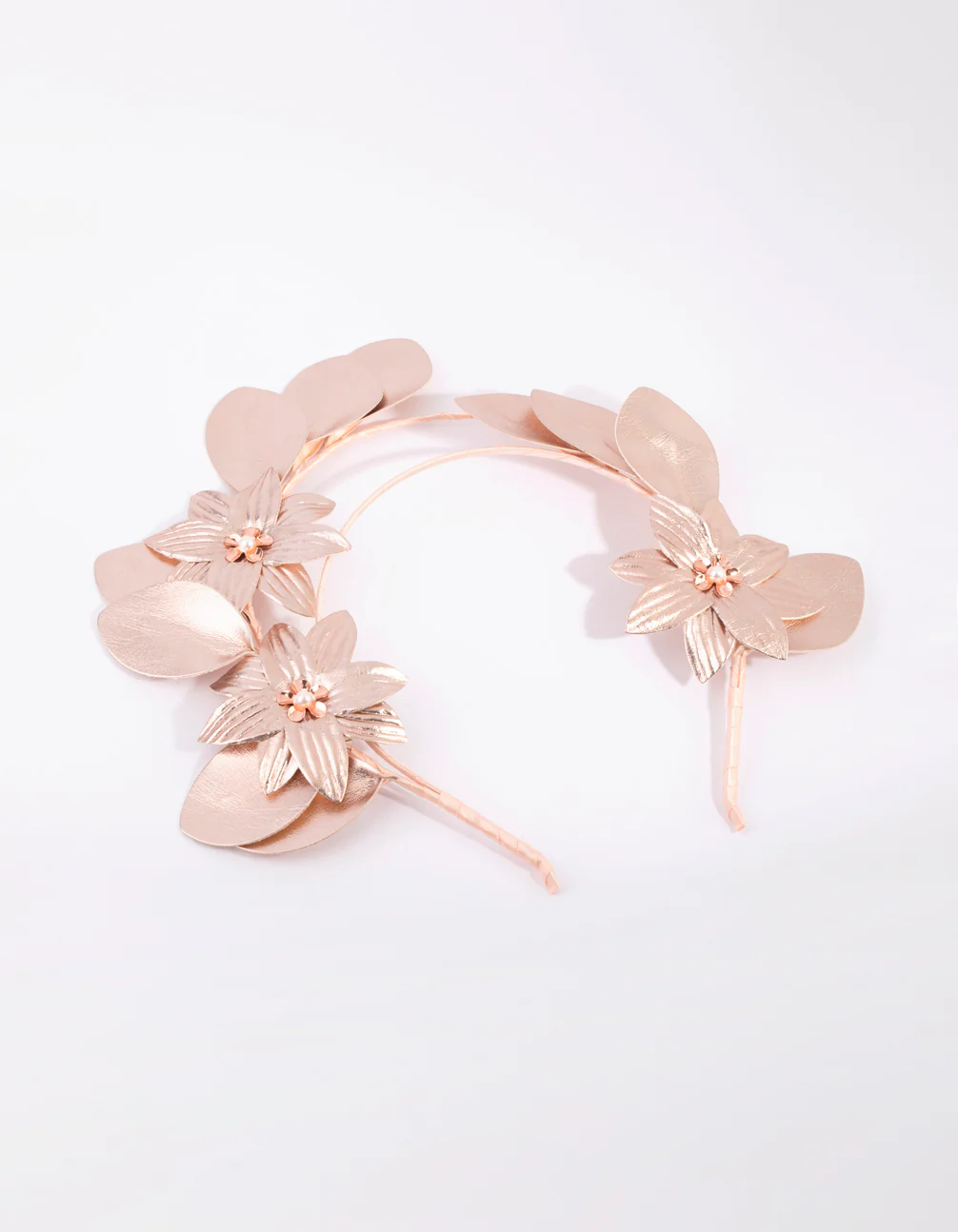 Flower PU Leather Alice Band - Image 3