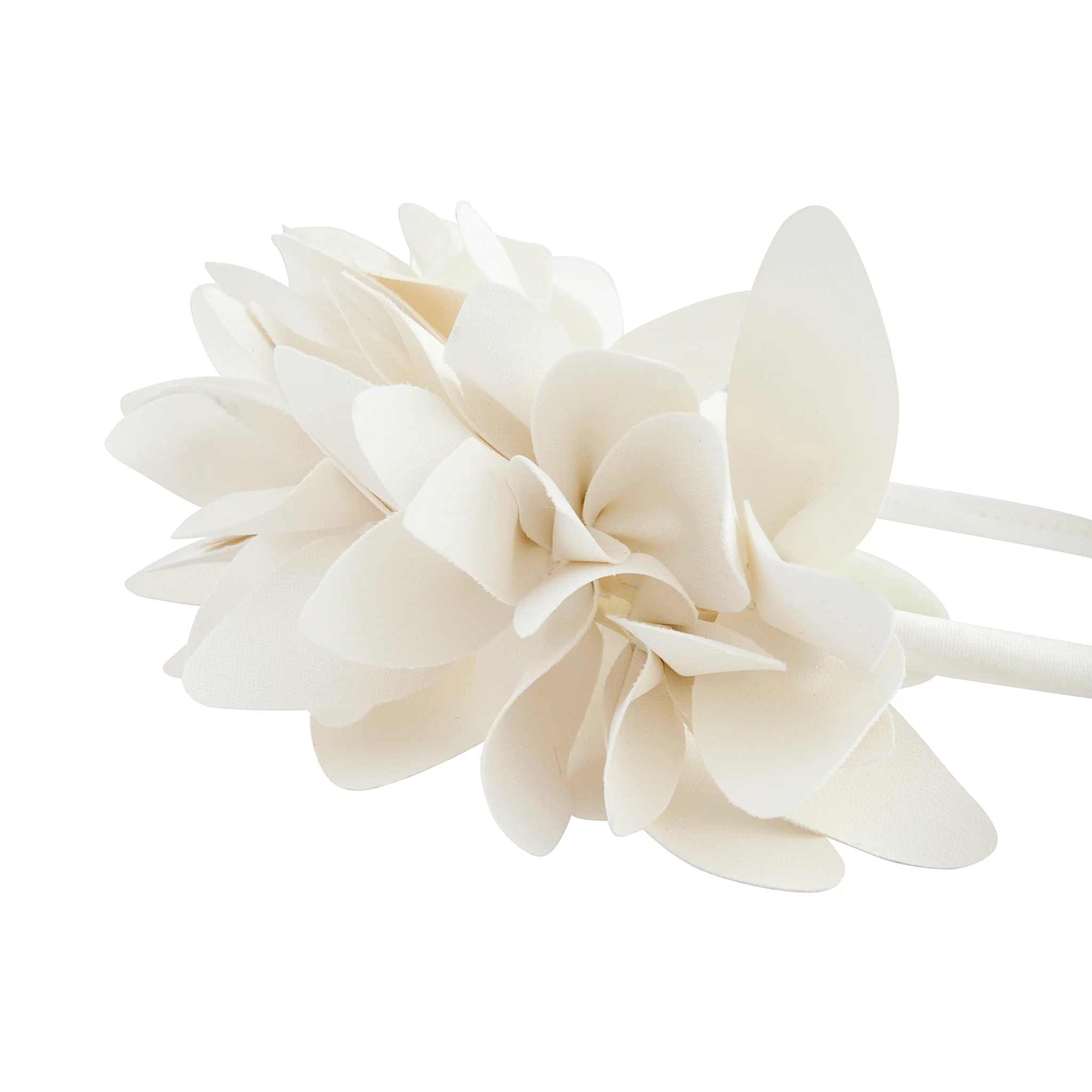 White Petal Statement Headband - Image 2
