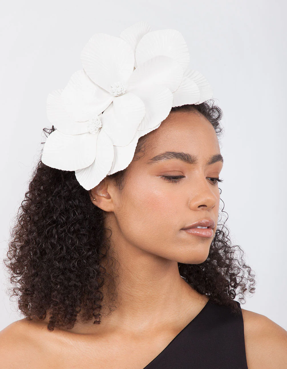 White Large Petal Headband - Image 2