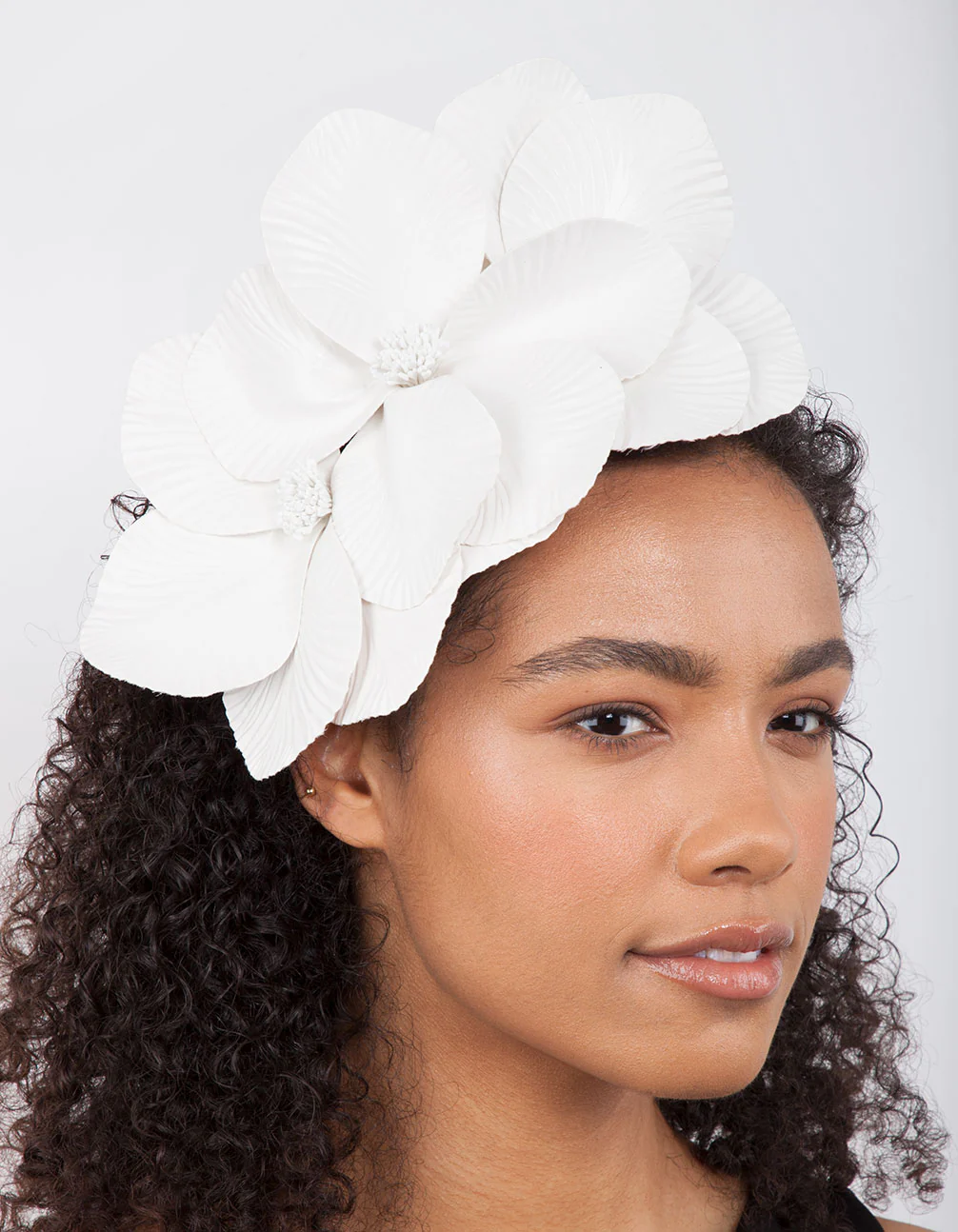 White Large Petal Headband - Image 3