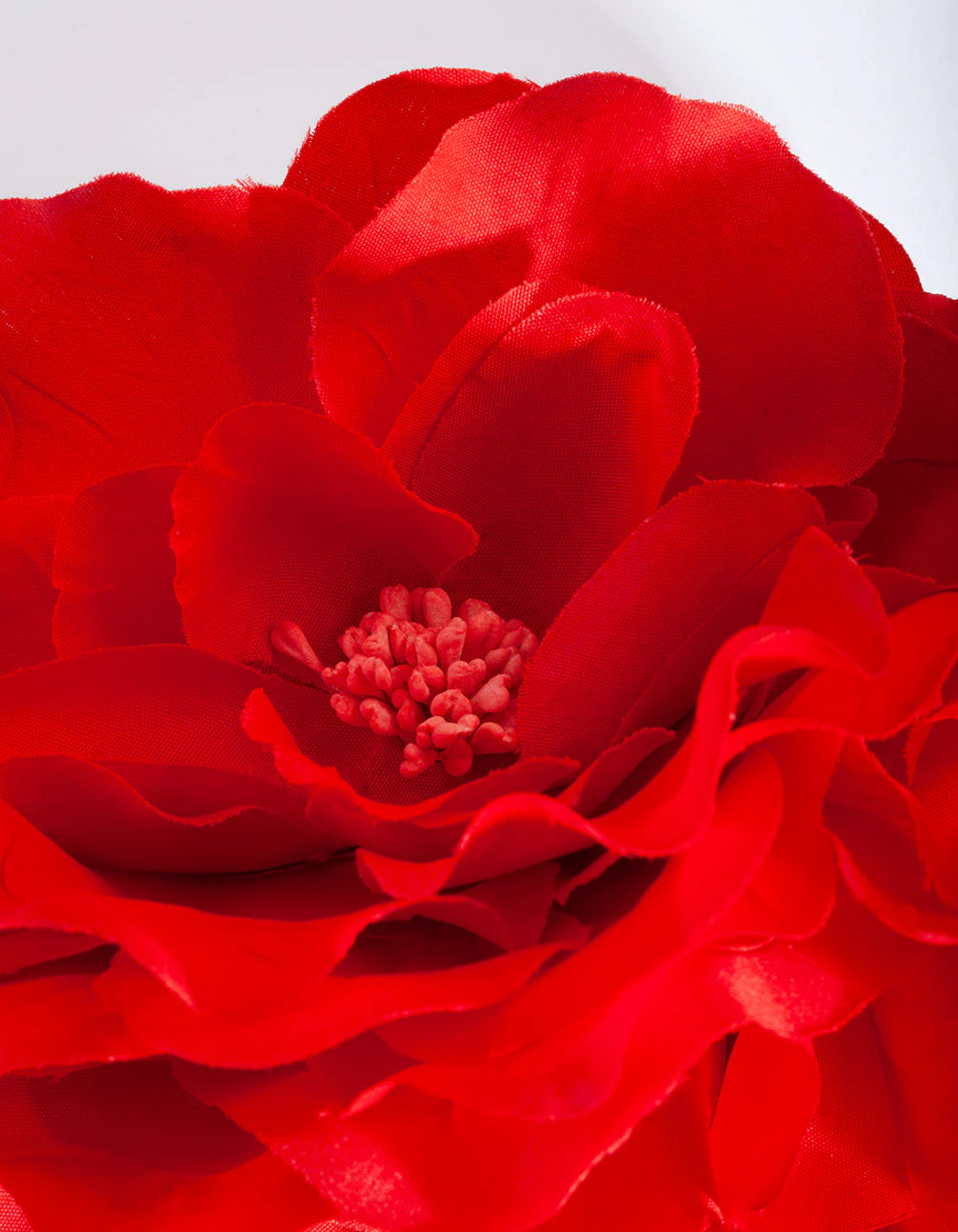 Large Red Trio Rose Flower Corsage Clip - Image 3
