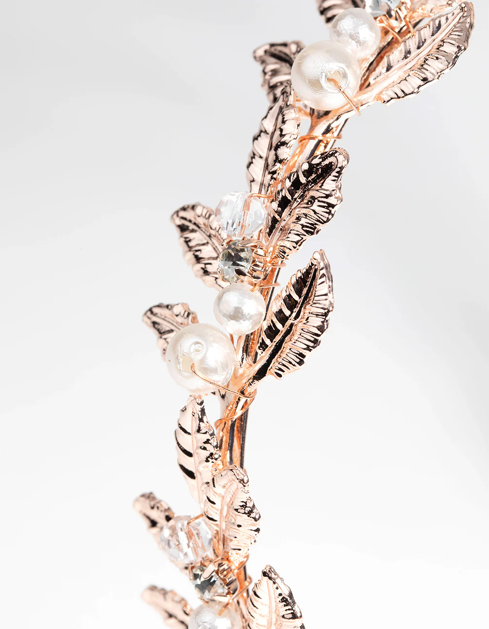Rose Gold Vine & Pearl Alice Band - Image 3