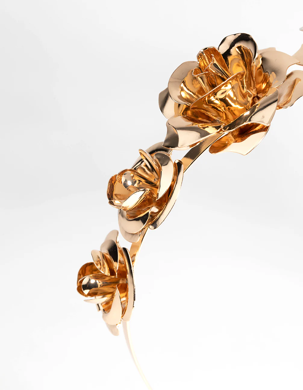 Gold Flower Alice Band - Image 2