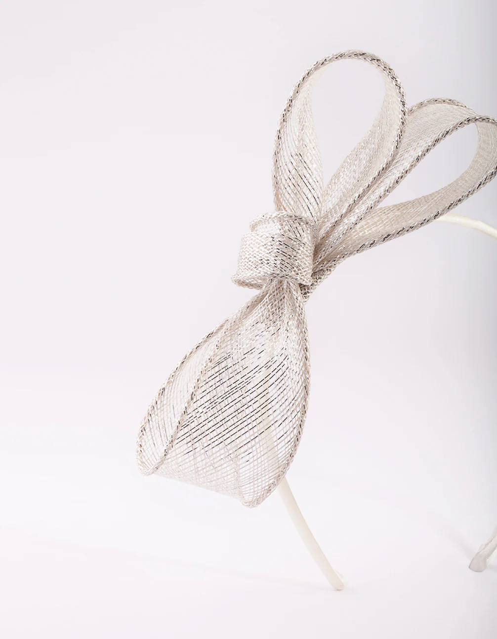 Silver Bow Alice Band - Image 2