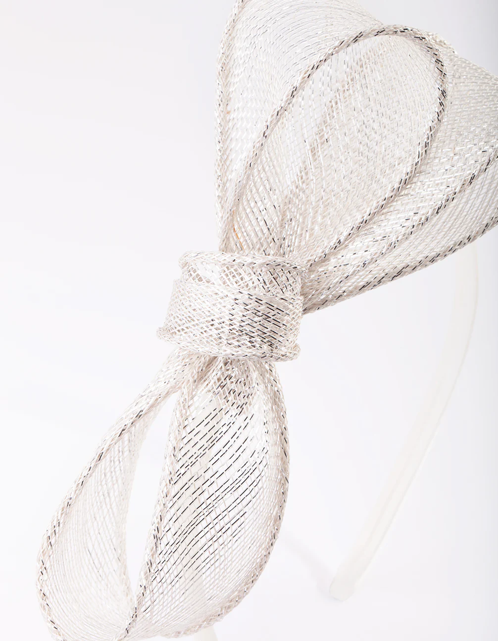 Silver Bow Alice Band - Image 3