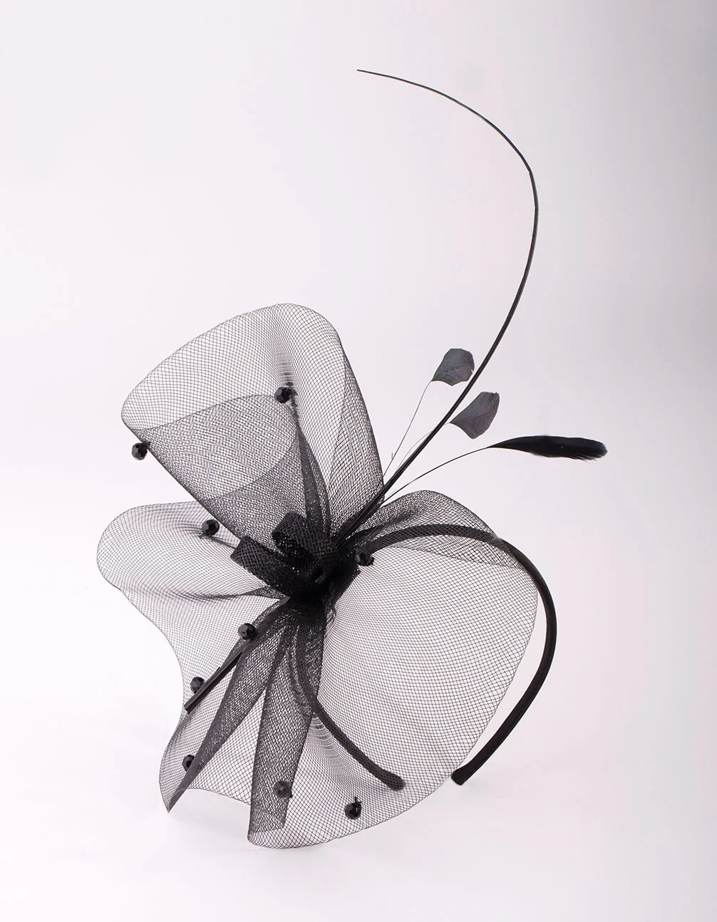 Black Quill Fascinator - Image 2