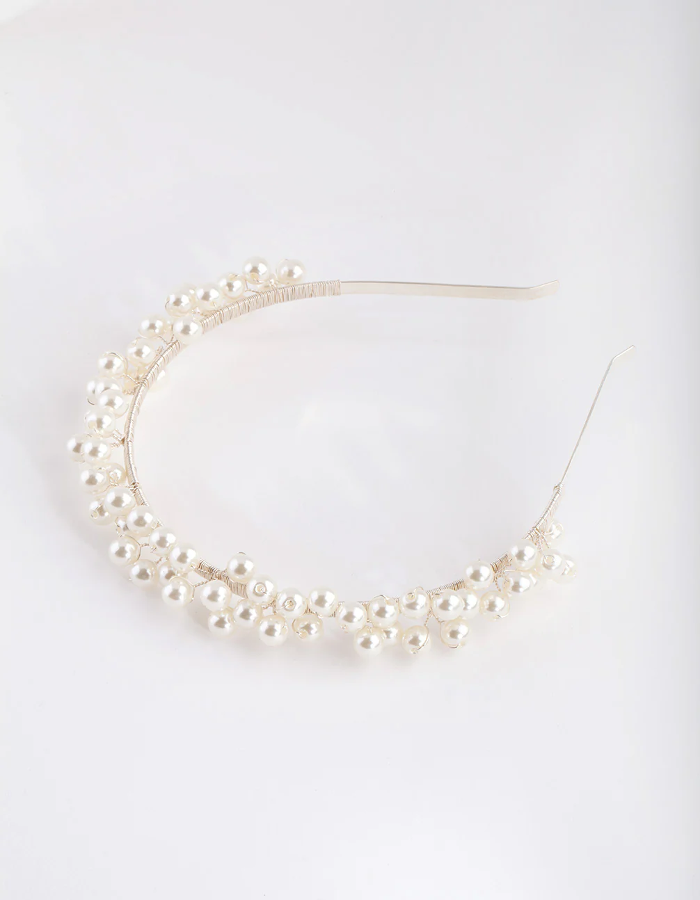 Silver Scattered Pearl Headband - Image 4