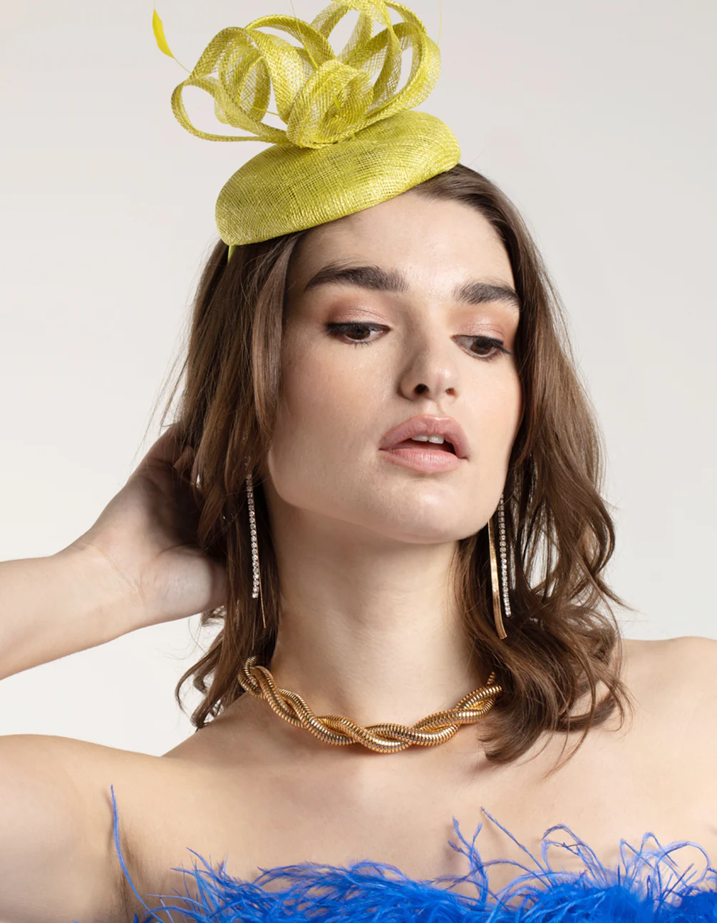 Swirl Sinamay Pillbox Fascinator - Image 2