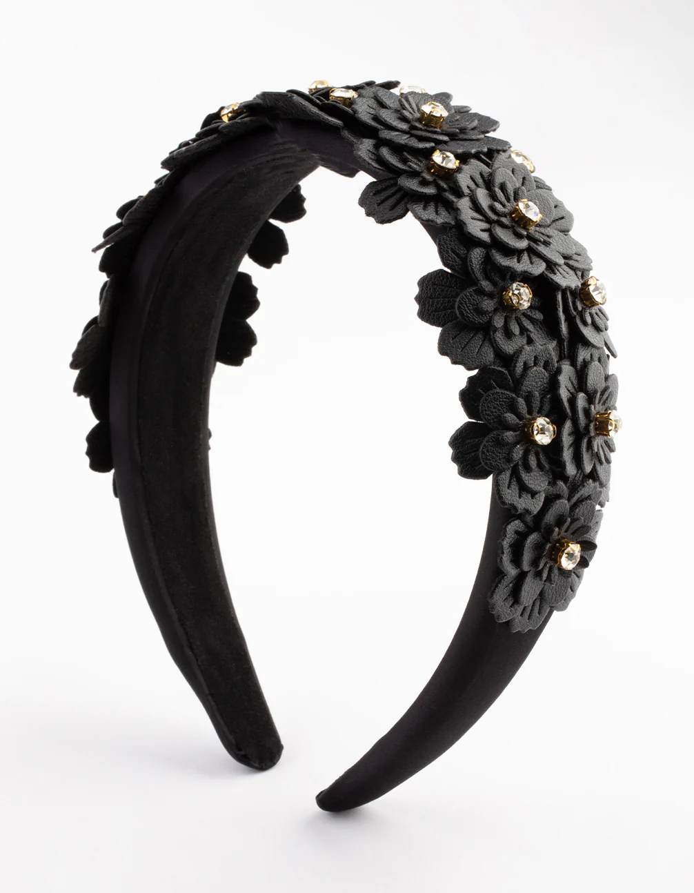 Embellished Floral Fabric Headband - Image 3