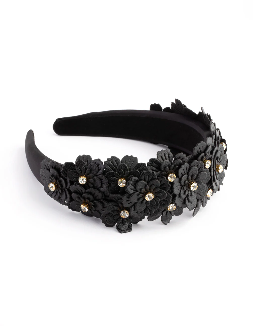 Embellished Floral Fabric Headband - Image 4