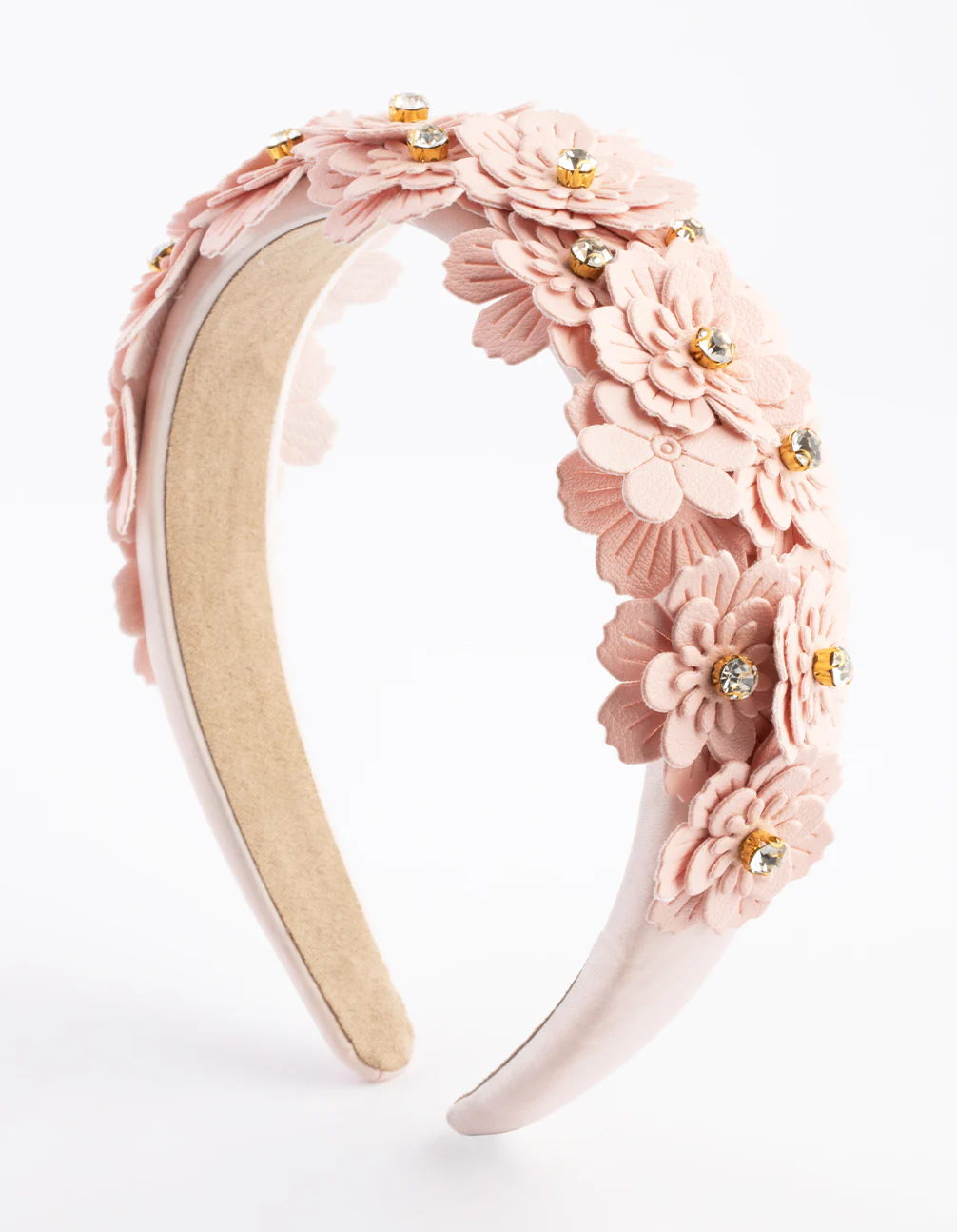 Fabric Floral Embellished Headband - Image 4