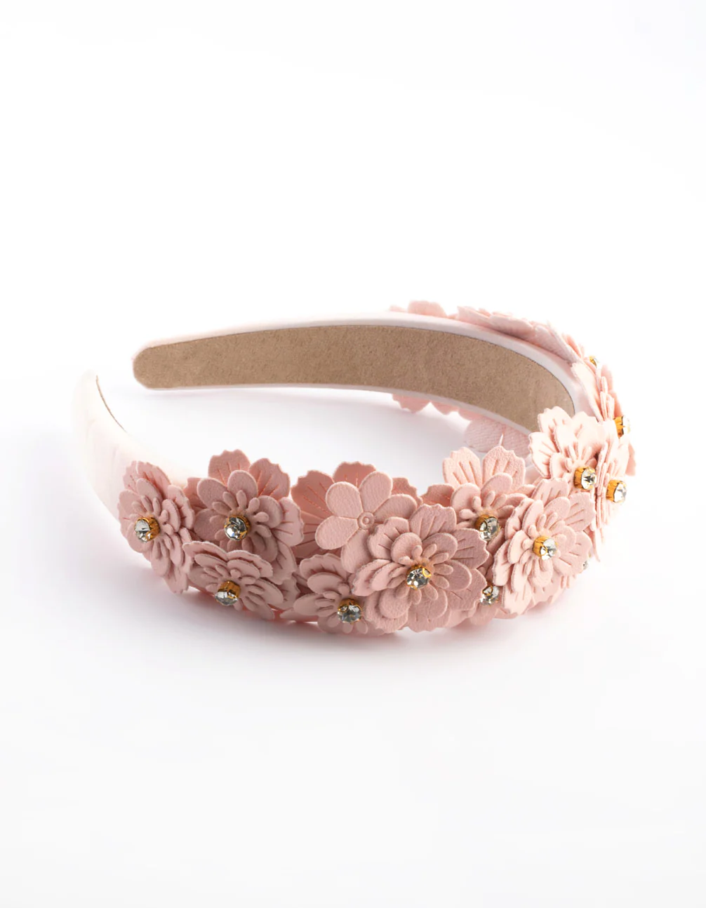 Fabric Floral Embellished Headband - Image 5